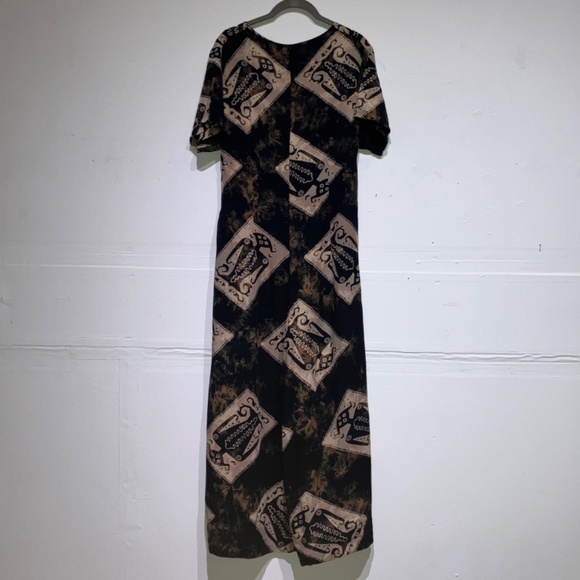 Vintage Black and cream super wide leg jumpsuit - Picture 7 of 13